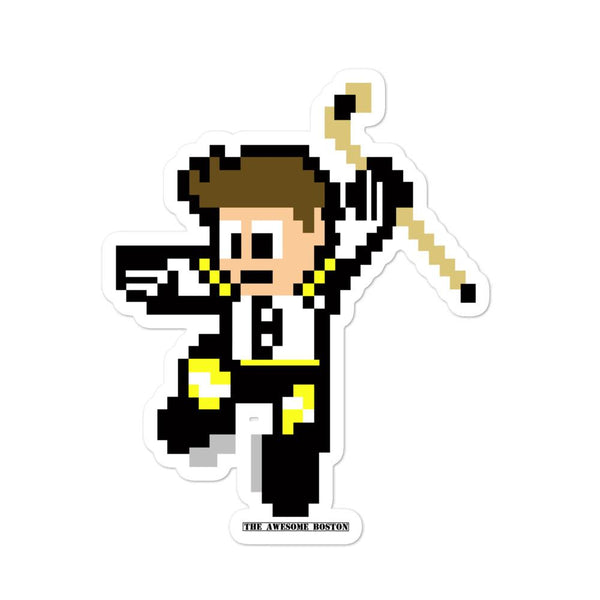 8 Bit Boston Bruins Hockey Sticker